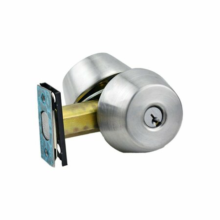 YALE COMMERCIAL Double Cylinder Grade 1 Deadbolt with D34 Latch and D243 Strike and Schlage C Keyway US26D D122626SCHC